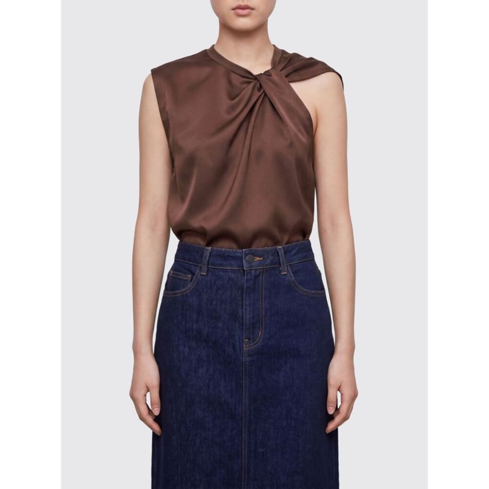 Pinko Women Pinko Draped Asymmetrical Satin Evening Top